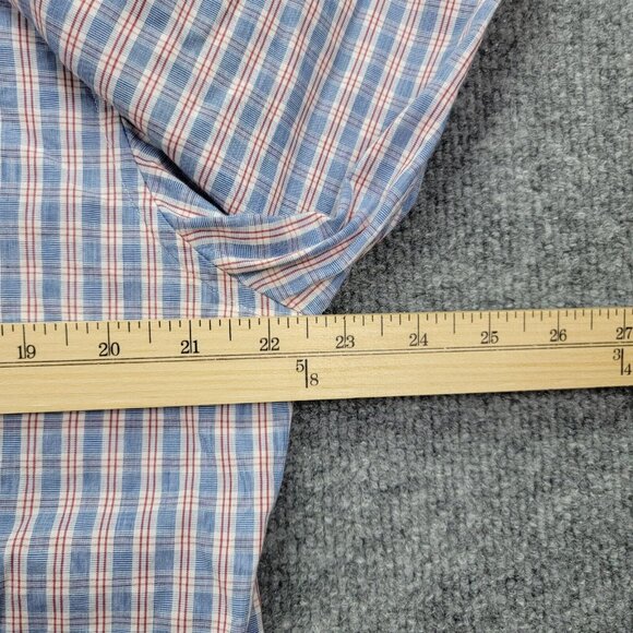 Brooks Brothers Red Fleece Shirt Mens Large Checkered Button Down Long‎ Sleeve - Picture 6 of 8